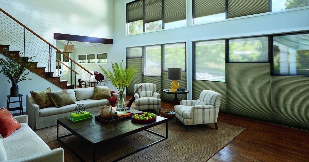 Hunter Douglas Duette® Cellular Honeycomb Shades near Mount Pleasant, South Carolina (SC) for energy-efficiency and insulation.