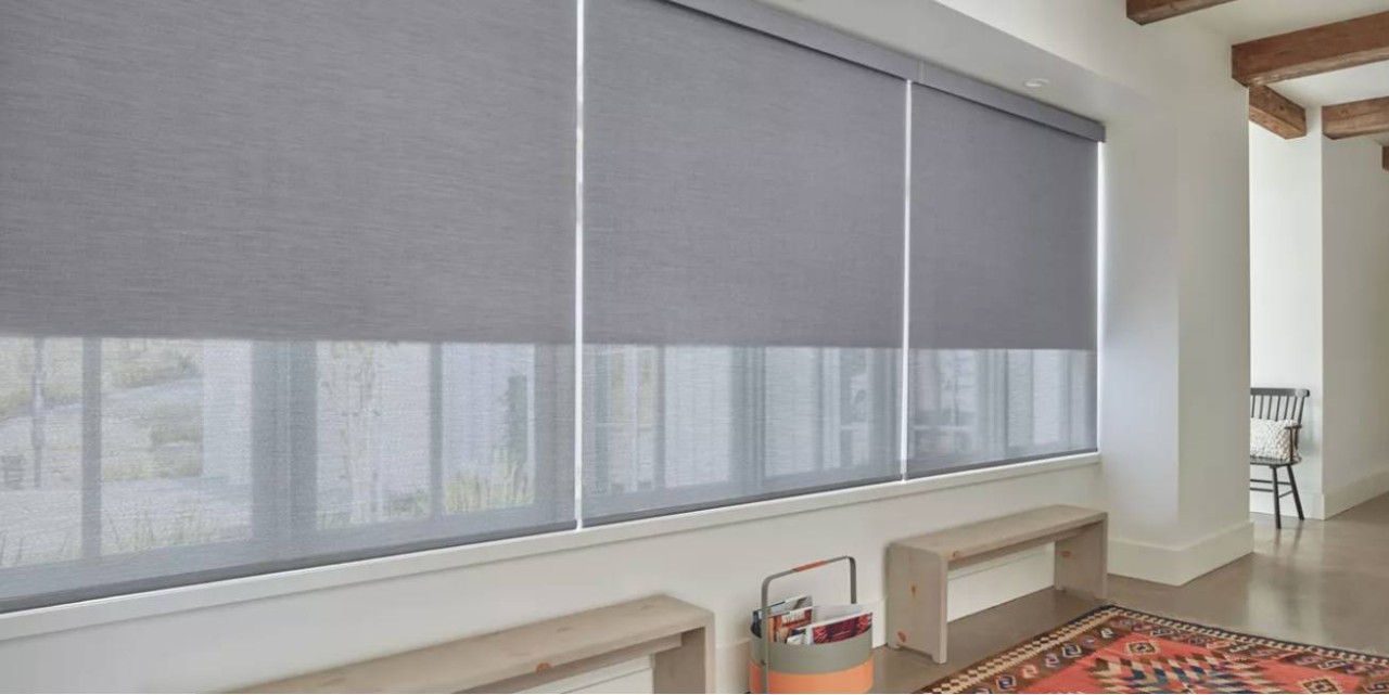 Designer Roller Shades in a home near Mount Pleasant, SC